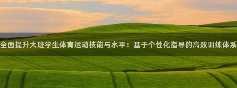 球客岛：全面提升大班学生体育运动技能与水平：基于个性化指导的高效训练体系